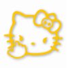 Angry Hello Kitty Giving Finger - Vinyl Decal Sticker - CHOOSE Size & Color