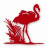 FLAMINGO Silhouette Grass Background - Vinyl Decal Sticker - CHOOSE Size & Color