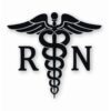 Caduceus RN Symbol Nurse Medical - Vinyl Decal Sticker - CHOOSE Size & Color