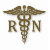 Caduceus RN Symbol Nurse Medical - Vinyl Decal Sticker - CHOOSE Size & Color