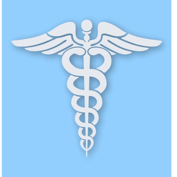 Caduceus RN EMT Nurse Paramedic - Vinyl Decal Sticker - CHOOSE Size & Color