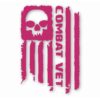 Combat Veteran Tattered Flag Military- Vinyl Decal Sticker - CHOOSE Size & Color