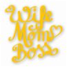 Wife Mom Boss - Vinyl Decal Sticker - CHOOSE Size & Color
