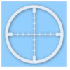 Crosshair Scope - Vinyl Decal Sticker - CHOOSE Size & Color
