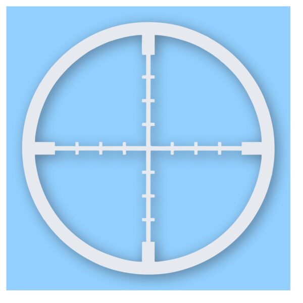 Crosshair Scope - Vinyl Decal Sticker - CHOOSE Size & Color