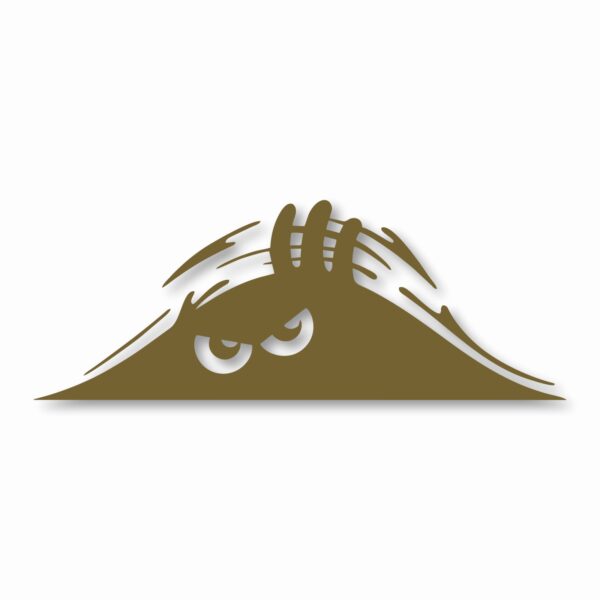Monster Eye Peeper Scary Trunk - Vinyl Decal Sticker - CHOOSE Size & Color