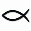 Ichthys Jesus Fish Christ Religious - Vinyl Decal Sticker - CHOOSE Size & Color