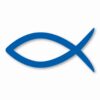 Ichthys Jesus Fish Christ Religious - Vinyl Decal Sticker - CHOOSE Size & Color