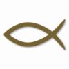 Ichthys Jesus Fish Christ Religious - Vinyl Decal Sticker - CHOOSE Size & Color