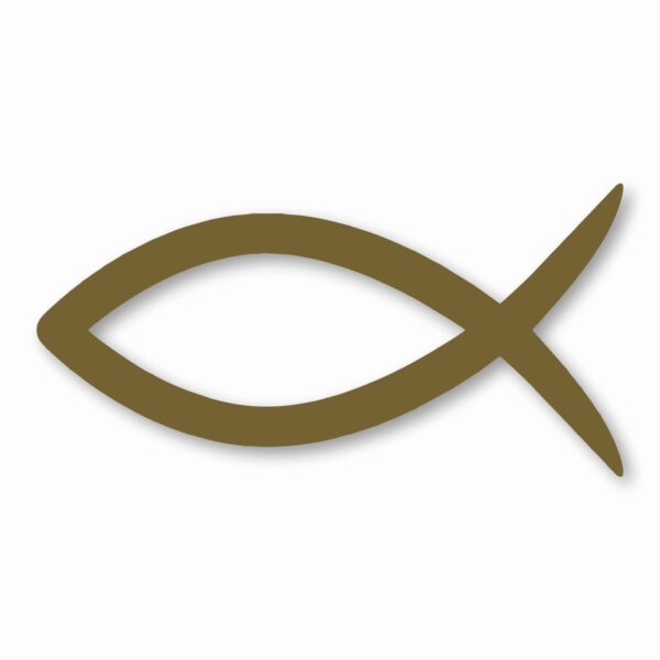 Ichthys Jesus Fish Christ Religious - Vinyl Decal Sticker - CHOOSE Size & Color