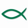 Ichthys Jesus Fish Christ Religious - Vinyl Decal Sticker - CHOOSE Size & Color