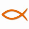 Ichthys Jesus Fish Christ Religious - Vinyl Decal Sticker - CHOOSE Size & Color