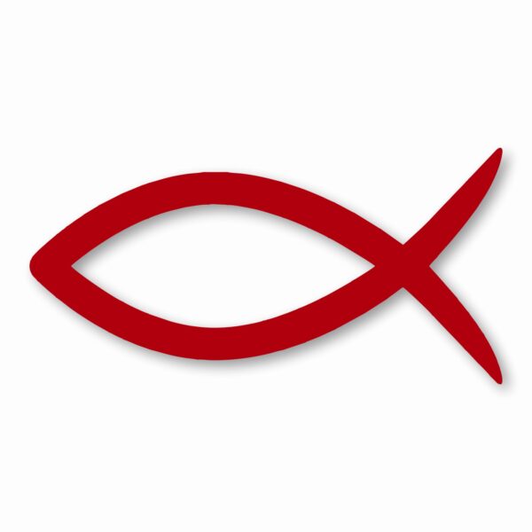 Ichthys Jesus Fish Christ Religious - Vinyl Decal Sticker - CHOOSE Size & Color
