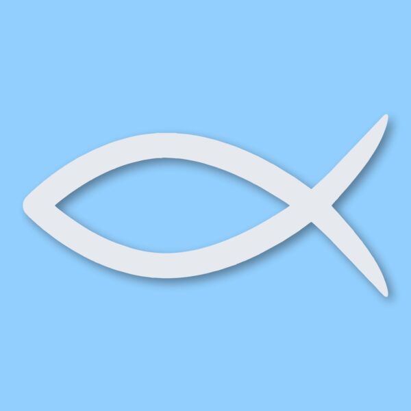 Ichthys Jesus Fish Christ Religious - Vinyl Decal Sticker - CHOOSE Size & Color