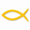 Ichthys Jesus Fish Christ Religious - Vinyl Decal Sticker - CHOOSE Size & Color