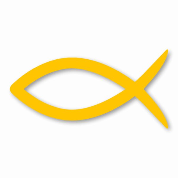Ichthys Jesus Fish Christ Religious - Vinyl Decal Sticker - CHOOSE Size & Color