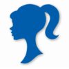Barbie Head Silhouette Only - Vinyl Decal Sticker - CHOOSE Size & Color