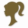 Barbie Head Silhouette Only - Vinyl Decal Sticker - CHOOSE Size & Color