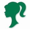 Barbie Head Silhouette Only - Vinyl Decal Sticker - CHOOSE Size & Color