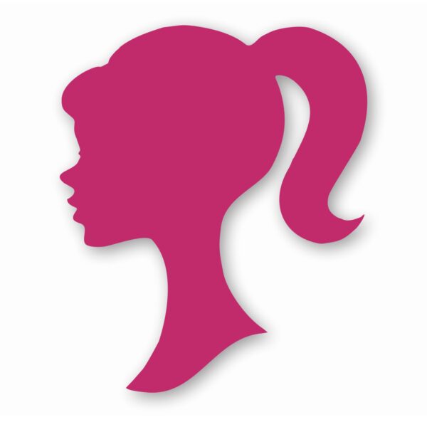 Barbie Head Silhouette Only - Vinyl Decal Sticker - CHOOSE Size & Color