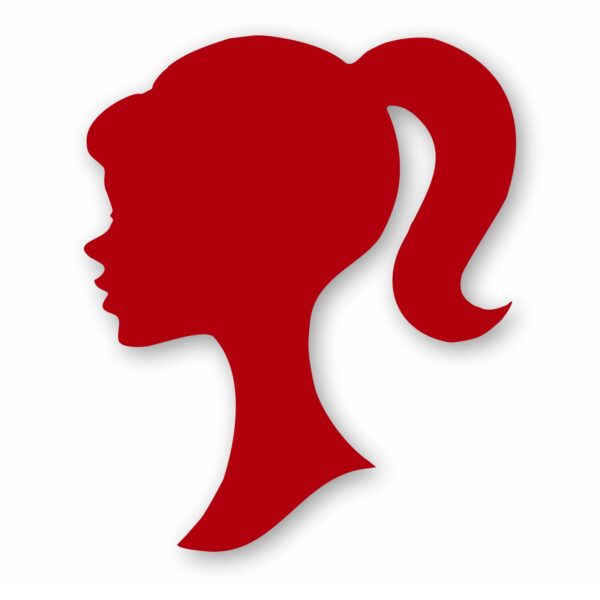 Barbie Head Silhouette Only - Vinyl Decal Sticker - CHOOSE Size & Color