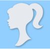 Barbie Head Silhouette Only - Vinyl Decal Sticker - CHOOSE Size & Color