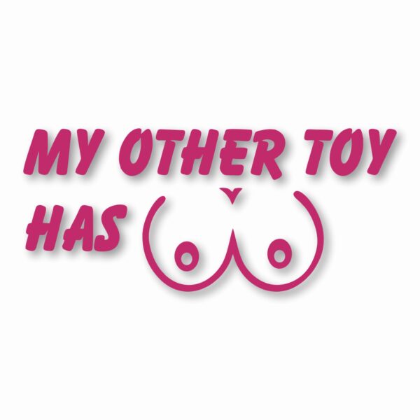 My Other Toy Has Boobs - Vinyl Decal Sticker - CHOOSE Size & Color