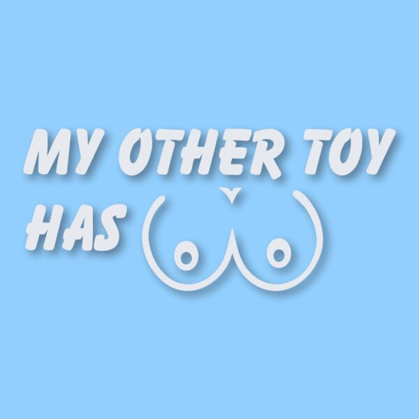 My Other Toy Has Boobs - Vinyl Decal Sticker - CHOOSE Size & Color