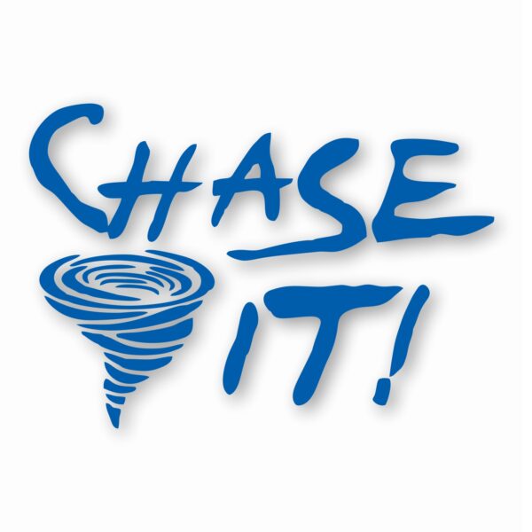 Chase It! Twister Tornado Storm Chaser- Vinyl Decal Sticker- CHOOSE Size & Color