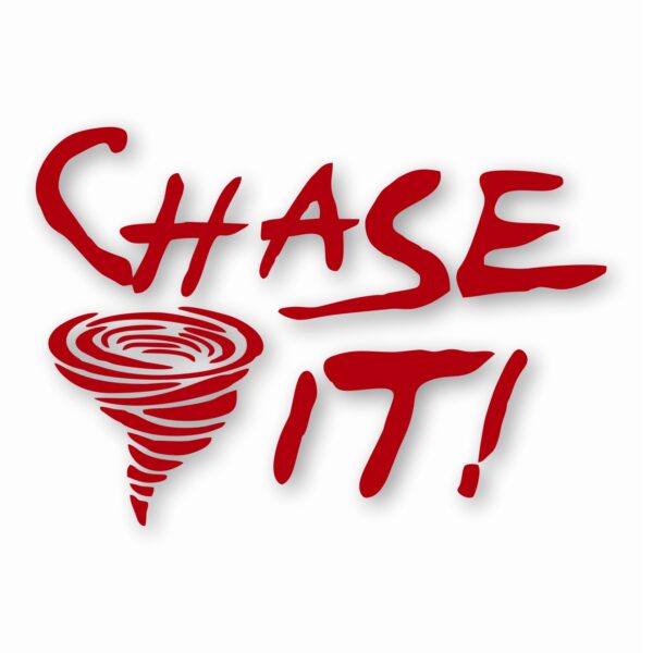 Chase It! Twister Tornado Storm Chaser- Vinyl Decal Sticker- CHOOSE Size & Color