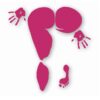Butt Girl Pressed Booty - Vinyl Decal Sticker - CHOOSE Size & Color