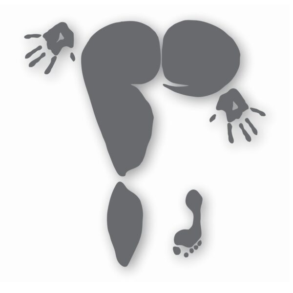 Butt Girl Pressed Booty - Vinyl Decal Sticker - CHOOSE Size & Color
