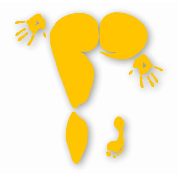 Butt Girl Pressed Booty - Vinyl Decal Sticker - CHOOSE Size & Color