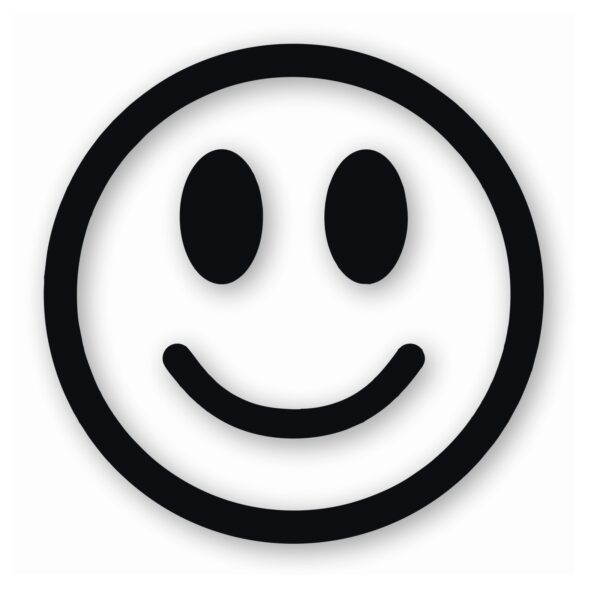 Smiley Face Happy Smile - Vinyl Decal Sticker - CHOOSE Size & Color