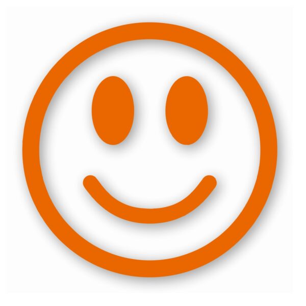 Smiley Face Happy Smile - Vinyl Decal Sticker - CHOOSE Size & Color