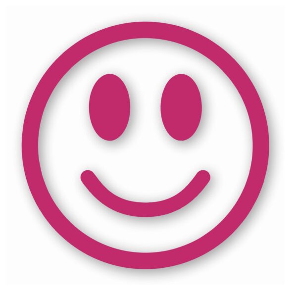 Smiley Face Happy Smile - Vinyl Decal Sticker - CHOOSE Size & Color