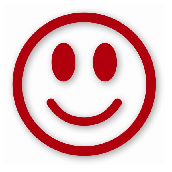 Smiley Face Happy Smile - Vinyl Decal Sticker - CHOOSE Size & Color