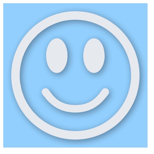 Smiley Face Happy Smile - Vinyl Decal Sticker - CHOOSE Size & Color