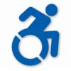 Handicap Symbol Wheelchair - Vinyl Decal Sticker - CHOOSE Size & Color