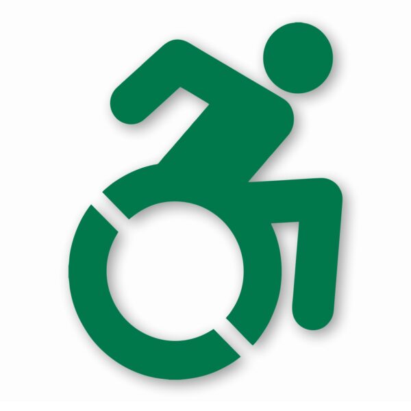 Handicap Symbol Wheelchair - Vinyl Decal Sticker - CHOOSE Size & Color