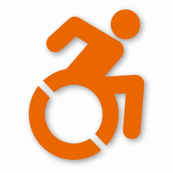 Handicap Symbol Wheelchair - Vinyl Decal Sticker - CHOOSE Size & Color