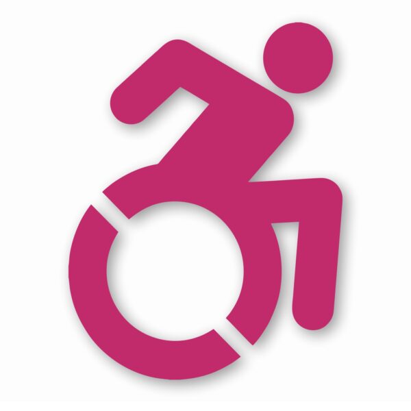 Handicap Symbol Wheelchair - Vinyl Decal Sticker - CHOOSE Size & Color