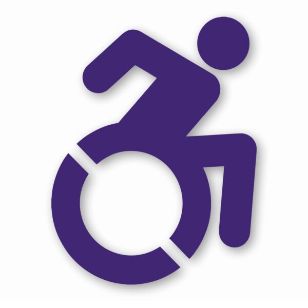 Handicap Symbol Wheelchair - Vinyl Decal Sticker - CHOOSE Size & Color