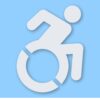 Handicap Symbol Wheelchair - Vinyl Decal Sticker - CHOOSE Size & Color
