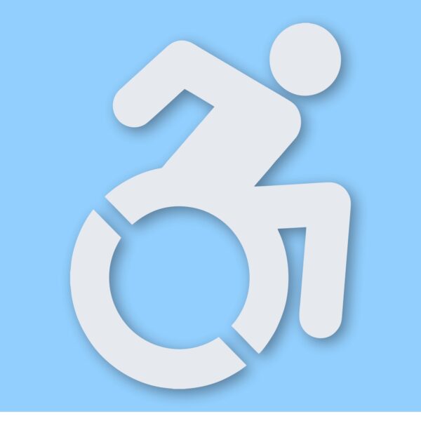 Handicap Symbol Wheelchair - Vinyl Decal Sticker - CHOOSE Size & Color