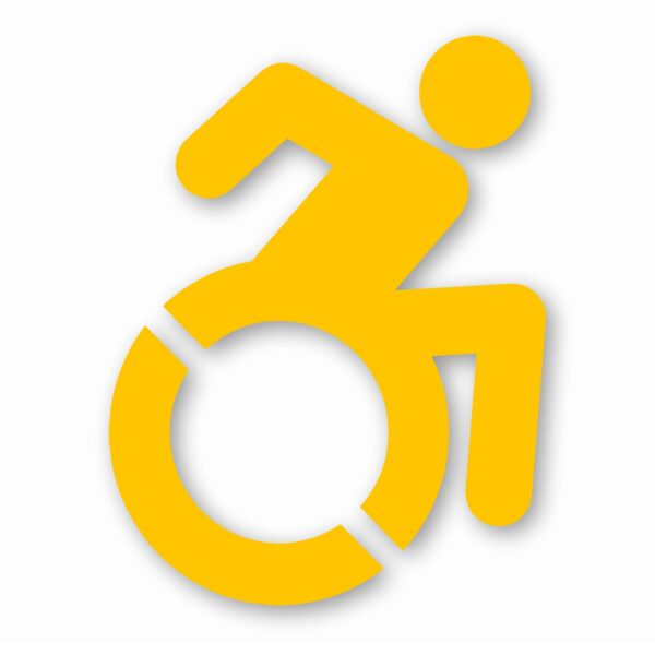 Handicap Symbol Wheelchair - Vinyl Decal Sticker - CHOOSE Size & Color