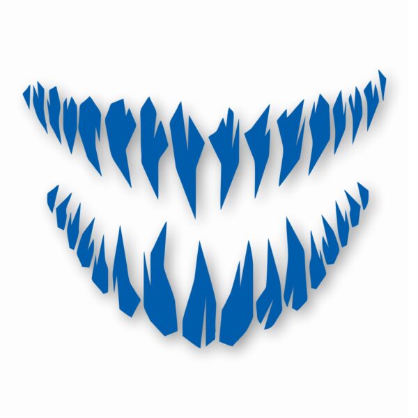 Monster Smile Teeth  - Vinyl Decal Sticker - CHOOSE Size & Color