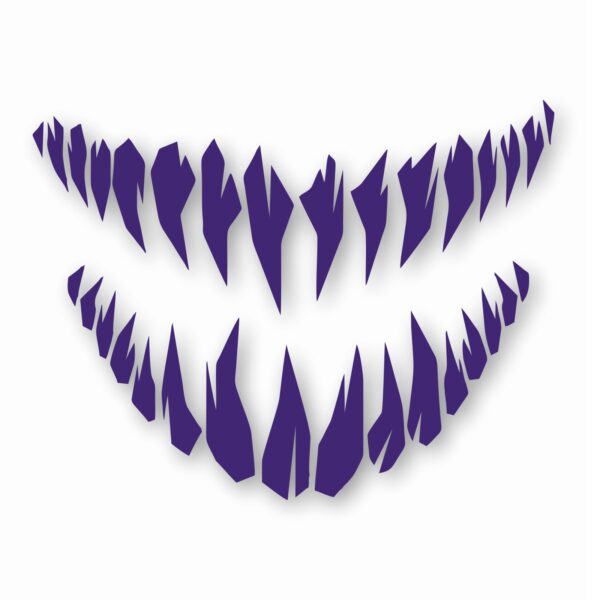 Monster Smile Teeth  - Vinyl Decal Sticker - CHOOSE Size & Color