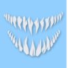 Monster Smile Teeth  - Vinyl Decal Sticker - CHOOSE Size & Color