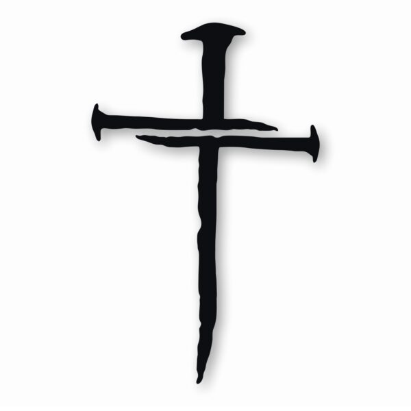Nail Cross Jesus Christ Christian - Vinyl Decal Sticker - CHOOSE Size & Color